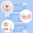 2 x Generic 6.7 in Doll Clothes Compatible, Plush Clothes Set, Cute Outfit Suitable, Doll not Included (Pink)