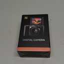 Digital Camera 4K for Photography and Video, 56MP Autofocus Vlogging Camera for YouTube, 3" 180° Flip Screen & 16X Digital Zoom, Compact Travel Cameras with 32GB SD Card for Beginners & Adults