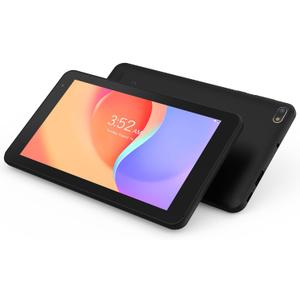7 Inch Tablet, Android Reading Tablet with 32GB Storage (Expandable to 512GB), Quad-Core Processor, 7" HD IPS Display (1024x600), Dual Cameras, Wi-Fi, Bluetooth, Lightweight Portable Design, Black