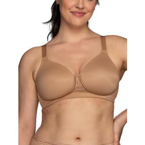 Vanity Fair Women's Full Figure Beauty Back Smoothing Bra, 4 Way Stretch Fabric, Lightly Lined Cups up to H (Wire free - Totally Tan)