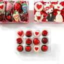 50Pack 8x5x2 Inches Full Clear Bakery Boxes Chocolate Covered Strawberries Boxes for 4 Mini Cake Boxes Cookies Macaron Pie Cakesickle Box