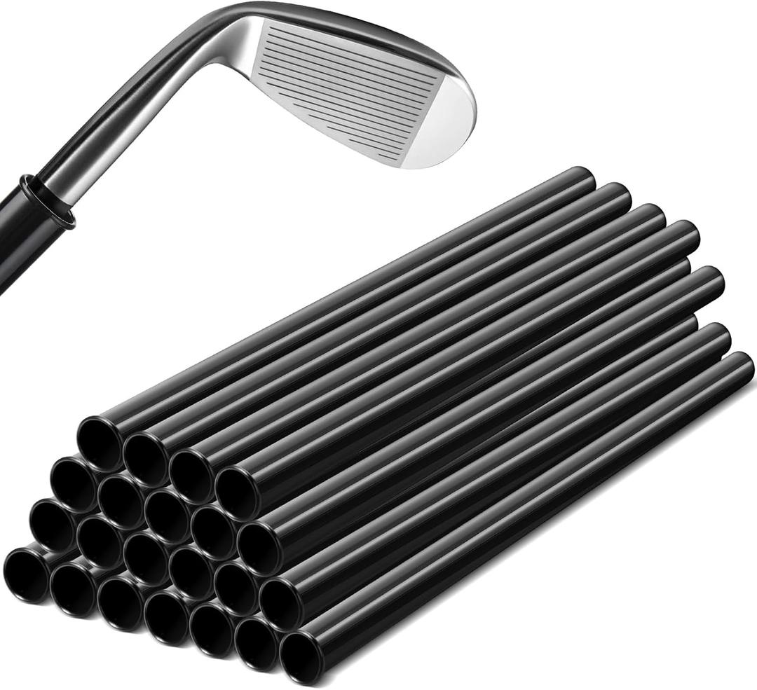 Wettarn 21 Pcs Black Plastic Golf Club Tube Bulk, Individual Golf Tubes Dividers for Clubs Bag Accessories for Men Women Club Holder Collector, 1.5 Inches Size