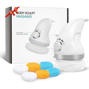 Body Sculpting Machine, Cellulite Remover for Legs, Cellulite Massager Handheld Wireless with 3 Washable Pads,for Belly Legs Butt Arms Lymphatic Drainage, as Shown in The Product Description