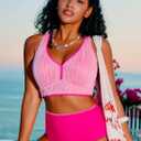 High Waisted Bikini Sets for Women - Textured Whip Stitch 2 Piece Swimsuit Bestselling Summer Beach Bathing Suit (S)