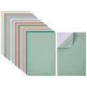 GOMAKERER 18 Sheets Dollhouse Wallpaper, Mixed Colors Plastic Dollhouse Floorboards Miniatures Dollhouse Decoration Accessories for Living Room Bedroom in Doll Houses Decoration, 7.95×11.81 Inch