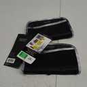 Five Star Pencil Pouch, Pen Case, 3-Pocket Zipper Pouch, Fits 3-Ring Binder, Storage Organizer for Classroom Supplies Earbuds Chargers Cables Makeup, Black/Grey (506420A-ECM)