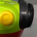 Prextex 2 Pack Cartoon Remote Control Cars for Toddlers  Police Car and Race Car with Steering Wheel Controllers and Lights  Different Frequencies So Both Can Race Together  Toddler Gift 18+ Months