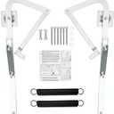 55-2 Attic Ladder Hinge Arms with Springs,Compatible with Werner Mk5, WU2210, W2208, W2210, Suitable for Werner Attic Ladders Manufactured After 2010, Heavy Duty Thick Galvanized Material