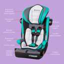Baby Trend Hybrid SI 3-in-1 Combination Booster Seat, Hoboken Teal Side-Impact Protection, 3-Stage Growth Design, Adjustable Headrest, Cushioned Comfort, Manufacturing date 05-05-2026
