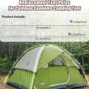 Tent Poles Replacement Compatible with Coleman 2 Person Sundome Camping Tent, Pre-Assembled Replacement Poles for Coleman, Easy to Install, Lightweight Fiberglass, 2 Pack