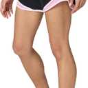 Nike Women's Tempo Dri-fit Mid-Rise Brief-Lined Running Shorts (Medium, Black/Light Magenta/Reflective Silver)