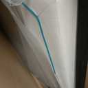 Bed Headboard, Size 40"-24" White with Blue Lining