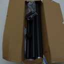 Curtain Rods for Windows 48 to 84 Inch(4-7 Feet),Black 1'' Diameter Drapery Rods with End Cap Style Design,Modern Adjustable Heavy Duty Curtain Rod,Size:36''-88''