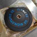 Fitvids Olympic Bumper Plates Set, 2" Weight Plates for Strength Training & Weightlifting 45