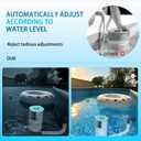 Surface Float Skimmer,No Installation Required, no Adjustable Bracket Required,Comes with 10 Filter Socks, Special Note: The Pool Pump Flow Rate Must not Exceed 2100 GPH (Turquoise) (8 INCH)