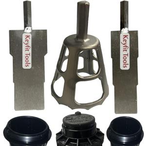 Keyfit Tools Head Honcho 3 Piece Set Drill Powered Sprinkler Head Installation Removal Repair Replacement Tools Fits All Brands Rotor Spray 304 Solid Stainless No More Wrist Twisting ~Labor Saver
