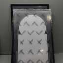 2 Pcs Vinyl Record Display Frame 16x22 Inches Double Groove Record Album Frame and 12.512.5 Inch Album Cover Art for Wall Mounting Home Decor (Black Matting)