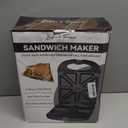 Bakers Friend Breakfast Sandwich Maker, 4 Slices of Panini Grill Press Sandwich Maker, Electric Sandwich Maker with Indicator Light, Grill Cheese & Egg Muffin Sandwich Maker, Graphite