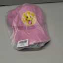 Pickleball Hat for Women Men, Adjustable Embroidered Cotton Smiley Face Washed and Distressed Baseball Cap Pink