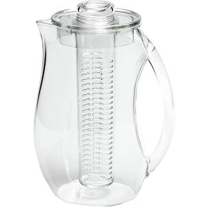 Acrylic Infusion Natural Flavoured Water Pitcher Jug with Removable Fresh Fruit Insert, Clear, 2 Litre
