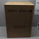 Muwuele Solid Wood Cute Nightstand with 360° Rotating Drawers, Semi-Assembled， Kids Night Stand with LED Lights & 2 Drawers, Modern Fluted Bedside Tables for Bedroom, Living Room（Walnut）