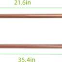 4 Pack Tension Rods, 21.6-35.4 Inches Adjustable Spring Steel Cupboard Bars Tension Curtain Rod Shower Rod Extendable Width