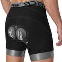 X-TIGER Bike Shorts for Men 5D Gel Padded Anti-Slip Leg Cycling Underwear Mountain Bicycle Riding Road Biking Liner XXXL
