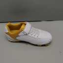 Kids Baseball Cleats - Youth Rubber Molded Softball Cleat - Boys Girls Low Top Athletic Shoes (2.5 Little Kid, Gold)