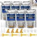 Concrete Crack Filler, Self-Leveling Magic Crack Filler for Concrete, Waterproof Repair Sealant for Cement Driveways, Patio, Sidewalk, Indoor & Outdoor, High Elasticity and Quick-Drying