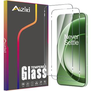 (2 Pack Designed for Oneplus 15R Screen Protector Tempered Glass, Ultra Resistant, 9H Hardness Shatterproof, Scratch-Resistant, Bubble Free for Oneplus 15R Screen Protector, Case Friendly