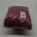 NICETOWN 100% Blackout Cold Blocking Curtains with Black Liner Backing, Thermal Insulated Curtains for Living Room, Noise Reducing Drapes, Burgundy Red, 52 inches x 84 inches Per Panel, Set of 2