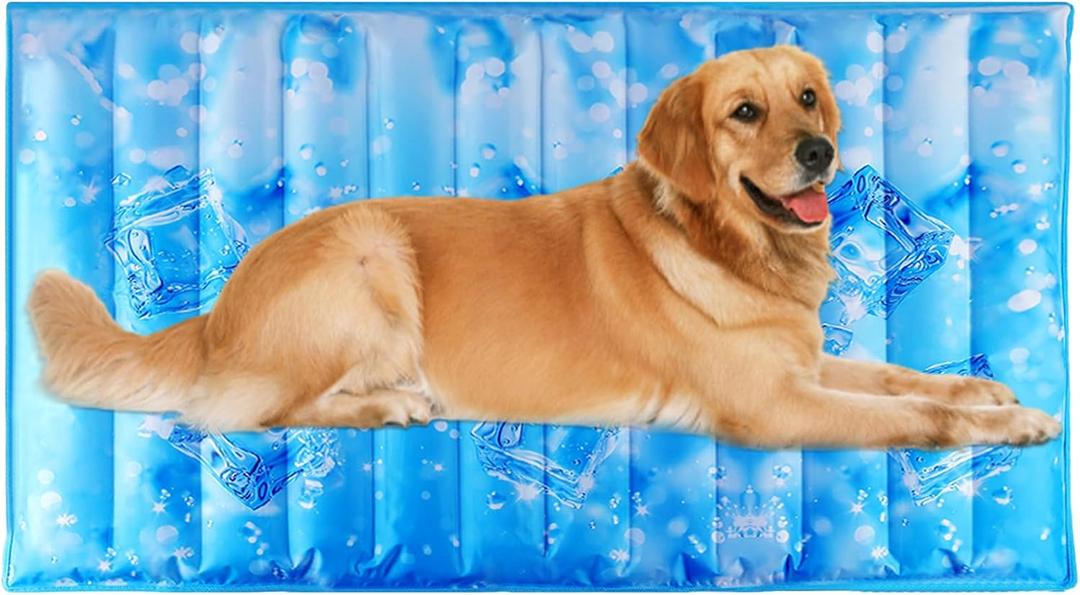 Cool Pet Pad,Dog Cooling Mat, Suitable for Dogs and Cats, Suitable for All Types of Pets, Washable and Portable, Summer Keep Your Pet Cool (47.2X29.5in)