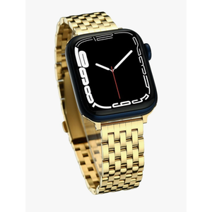 Seven-link Dressy Band for Apple Watch Women, Stainless Steel Band for iWatch 7" Long