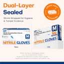 Supmedic Medical Soft Max Nitrile Exam Gloves, 100 Count Latex-Free Powder-Free Non-Sterile Food Safe Disposable Glove, Blue, M