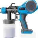 Tilswall Cordless Paint Sprayer Compatible with Dewalt 20V Battery,Electric Spray Paint Gun for House Painting,Furniture,Wall,Cabinets,Iron Fence (Battery Not Included) (Blue)