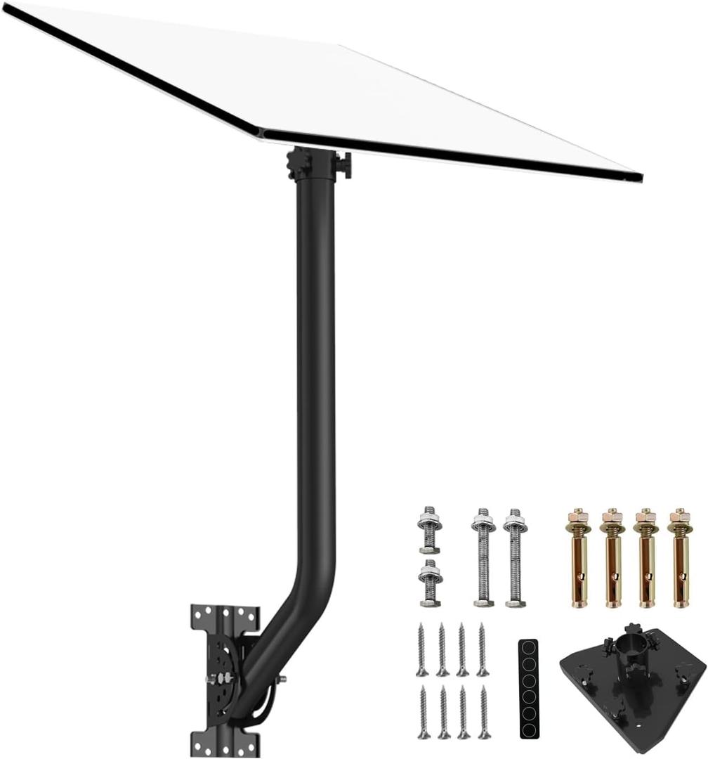 Antenna Mount, Adjustable 360 Degree for Better Signal, Burbifro Starlink Mounting Kit for Starlink Internet Kit Satellite, Compatible with Starlink Standard Gen 3 Dish