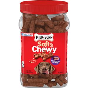 Milk-Bone Soft & Chewy Dog Treats, Beef & Filet Mignon Recipe, 25 Ounce (1.56 Pound (Pack of 1))