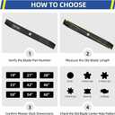 GICOOL 532134149 422719 Mower Blades for Craftsman 42 inch Deck Mower, Fits Craftsman Riding Mower LT1000 LT2000 with 5-Point Star Hole, Replace 134149 424752
