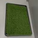 Hompet Dog Grass Pad with Tray Large, 24"x16", 2 Reusable Artificial Turf for Dogs Potty, Waterproof Non-Slip Washable Pee Pads, Quickly Absorbency Portable Dog Litter Box for Indoor/Outdoor Use