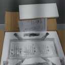 Black Semi Flush Mount Ceiling Light 4-Light Glass Light Fixtures Ceiling Mount,14.96" Modern Farmhouse Light Fixture for Foyer, Hallway, Entryway, Dining Room, Kitchen, Bedroom, Porch