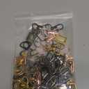 PAXCOO Keychain Bulk with Key Chain Swivel Hook D Rings and Slide Buckles for Handbag Purse Hardware Craft (3/4 Inch) (Multicolor)