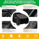 Large Toy Car Cover, Heavy Duty 420D Oxford Fabric Kids Ride-On Power Wheels Cover, Universal Covers for Kids Electric Vehicle, Waterproof, Anti-UV, Waterproof Strip,3 Reflective Strips, Windproof Buckles