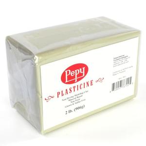 Pepy Reusable and Non-Drying Oil-Based Plasticine Modeling Clay, Cream, 2 Pounds, Sulfur-Free & Non-Toxic, Great for Kids, Beginners, and Artists, Perfect for Arts and Crafts Projects