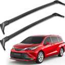Roof Rack Cross Bars Compatible with Toyota Sienna 2021 2022 2023 2024 2025, Aluminum Roof Rails Crossbars Replacement for Rooftop Cargo Basket Carrier Bag Luggage Rails Kayak Bike (black)