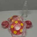 Hummingbird Feeder, Glass Bottle Bird Feeders, 5 Feeding Ports (Red & Yellow)