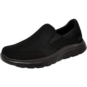 Skechers Men's Flex Advantage Slip Resistant Sr Mcallen Slip on (8 Wide, Black)