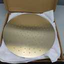 16 Inch Rainfall Shower Head, BSTIIU Stainless Steel Round Shower Head, Extra Large Ceiling Mount Shower Heads, Brushed Gold