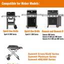 67047 Metal Catch Pan and 6415 Aluminum Liner for Weber Spirit I&II 200 and 300, Genesis I&II LX200/300 Series, Grill Grease Tray for Weber Traveler Grill, Drip Tray for Weber 67047 83156 6415