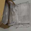 Stackable Water Bottle Organizer, Large Compartment Water Bottle Holder, 4 Tier Clear Water Bottle Organizer for Cabinet, Bottle Rack for Kitchen Organization and Storage - Hold 16 Bottles