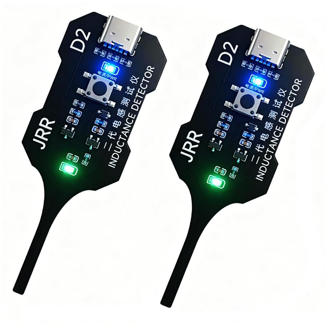 2 x Mini Inductor Tester, Type-C Powered High Precision Mainboard Coil Testing Tool, Fast Inductance Fault Detection Diagnosis Repair Tool for Mobile Phone Electronic Components-2 Pcs W01 Upgraded